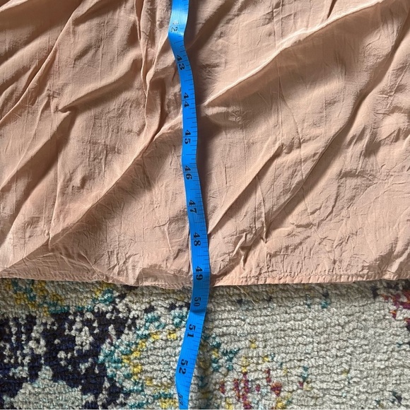 Zara Peach Halter Neck Low Back Ruffled Fit & Flare Maxi Dress Womens Size M - Picture 6 of 9